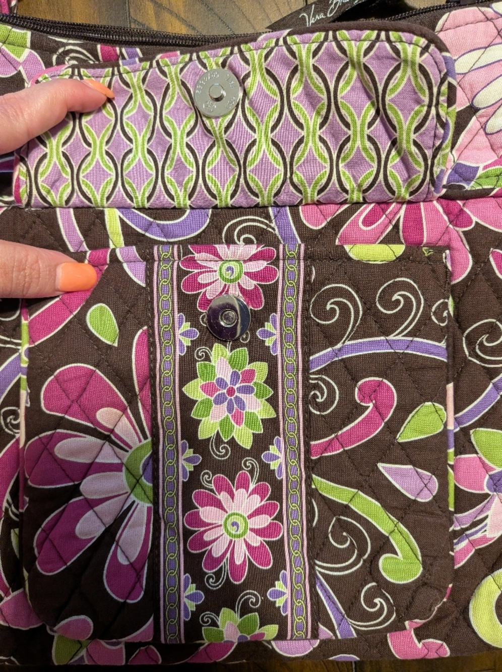 Vera Bradley Quilted Floral Crossbody - Picture 3 of 5